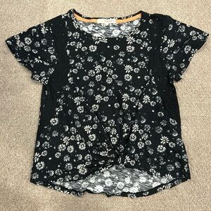 Rewind Size Medium Juniors Floral Shirt